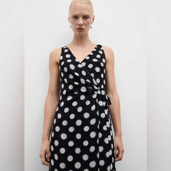 MANGO Cross dress with polka-dots - Picture 3 of 7